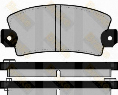 BRAKE ENGINEERING pa228 -  Комплект тормозных колодок, дисковый тормоз